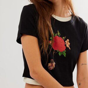 Free People x  Boys Lie Rising Angels Baby Tee (S)